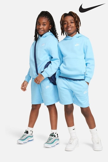 Nike Bright Blue Club Fleece Overhead Hoodie (N30460) | £40
