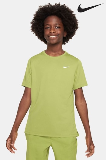 Nike Chartreuse Green Dri-FIT Miler T-Shirt (N30475) | £25