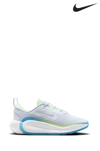 Nike White/Blue Youth Infinity Flow Running Trainers (N30547) | £65