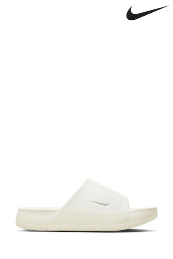 Nike White Calm Slides (N30556) | £45