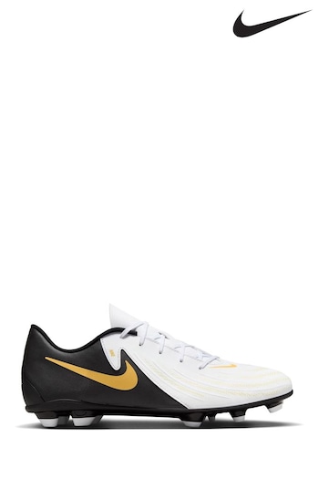 Nike mesh White Phantom Academy Club Multi Ground Football Boots (N30670) | £55
