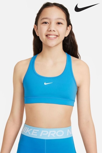 Nike Bright Blue Medium Dri-FIT Swoosh Support Bra (N30703) | £25