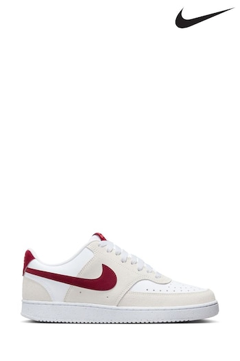 Nike Red/beige Court Vision Low Trainers (N30751) | £75