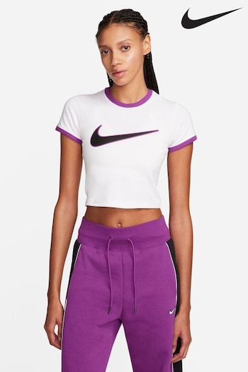 Nike White Swoosh Baby T-Shirt (N30774) | £33