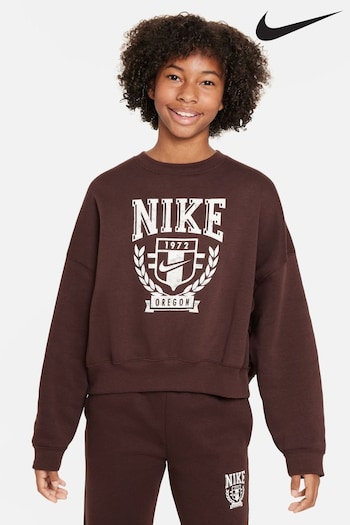 Nike navy Brown Trend Crew Neck T-Shirt (N30810) | £43