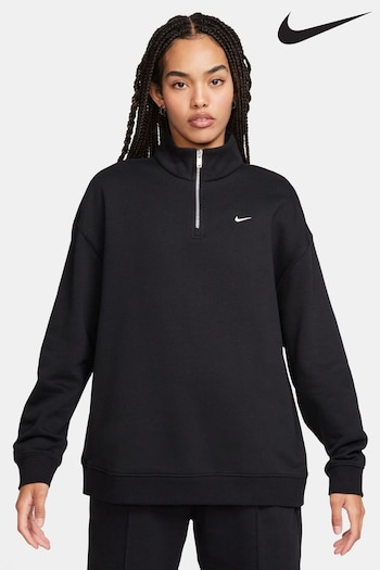 Nike ZOOM Black Quarter Zip Back Logo Sweatshirt (N30821) | £65