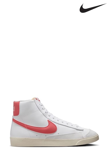 Nike White/Red Blazer Mid Trainers (N30834) | £100