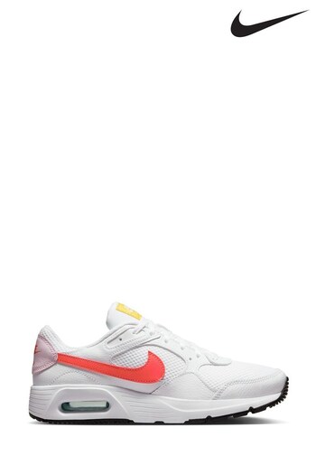 Nike White/red Air Max SC Trainers (N30835) | £75