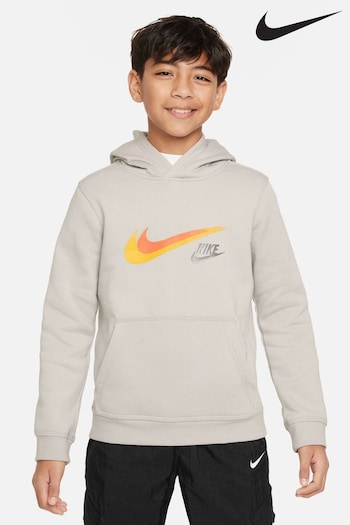Nike Presto Grey Swoosh Fleece Overhead Hoodie (N30857) | £50