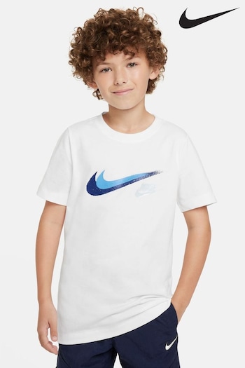 Nike White Swoosh T-Shirt (N30884) | £28