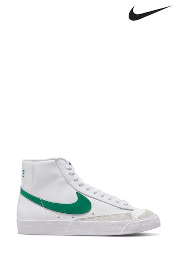 Nike White/Green Blazer Mid Trainers (N30932) | £100