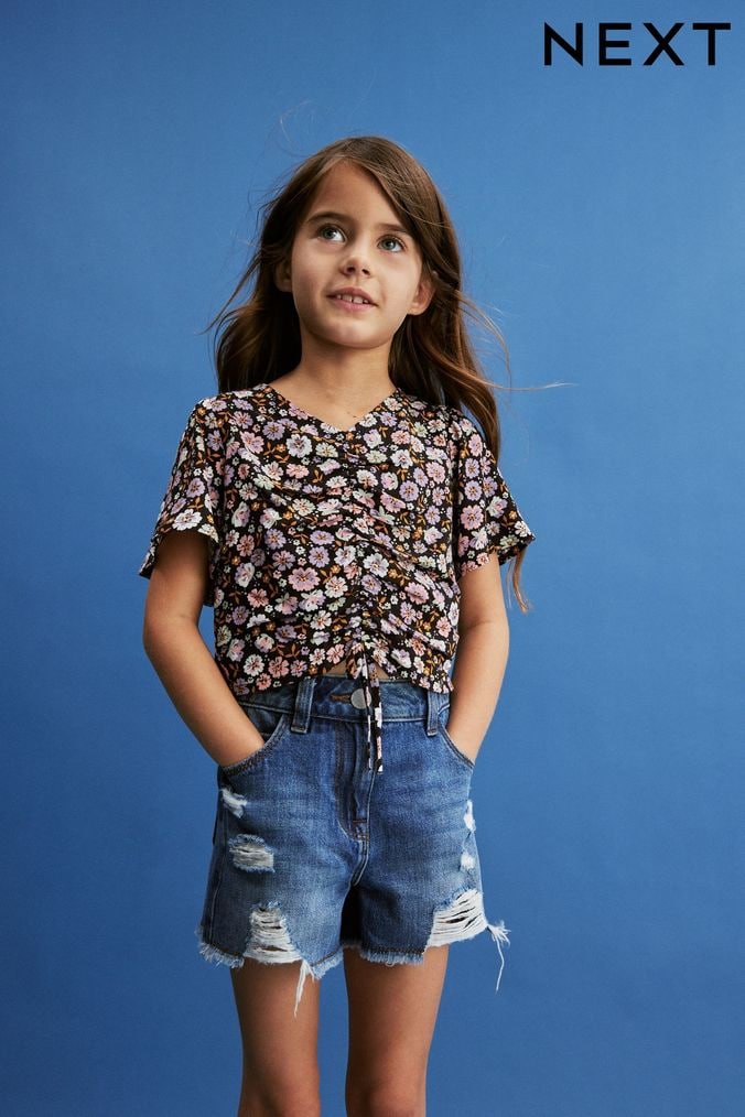 Next denim shop shorts girl