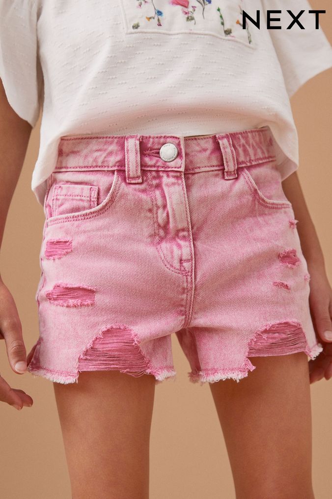 Next girls denim shorts discount