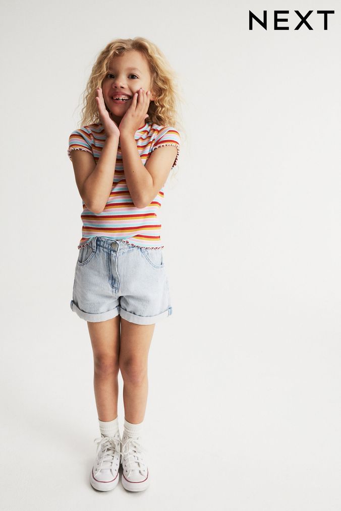 Next denim shorts girl hot sale