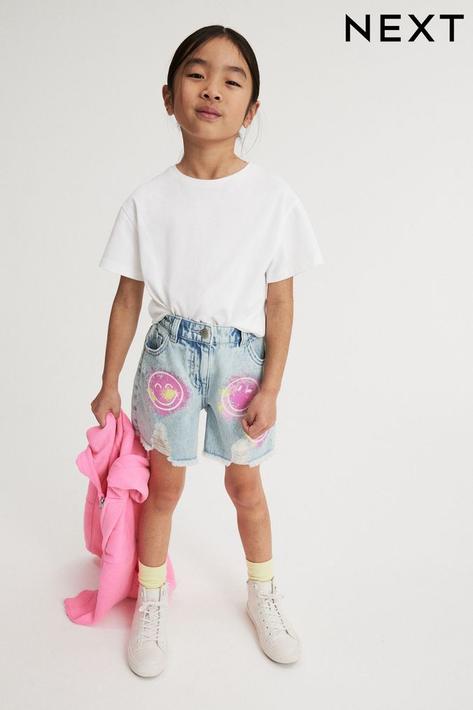 Next denim shorts top girl
