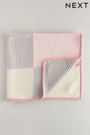 Pink Patchwork Baby Blanket (N31027) | £22