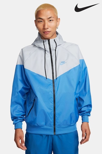 Nike Blue/Grey Sportswear Windrunner Hooded Jacket (N31048) | £120