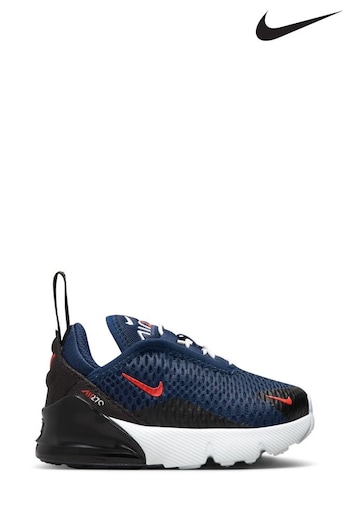 Nike Navy Infant Air Max 270 Trainers (N31093) | £60