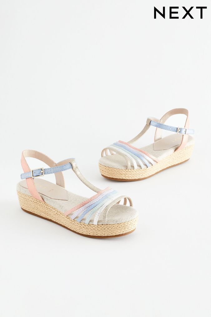 Buy Girls Flower Girl Standard Fit F Sandals Online Next UK