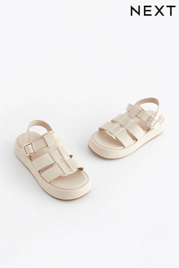 Cream Chunky Gladiator Sandals (N31135) | £24 - £31