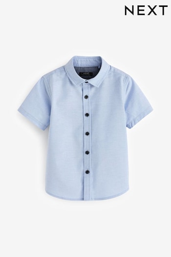 Blue Short Sleeve Oxford Shirt (3mths-7yrs) (N31170) | £8 - £10