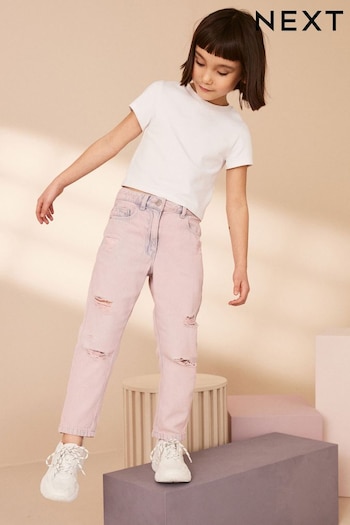 Light Pink Mom Jeans Denim (3-16yrs) (N31186) | £17 - £22