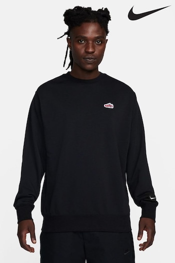 Nike cheap Black Sportswear Air Crew Sweatshirt (N31214) | £60