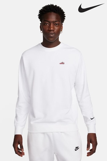 Nike White Sportswear Air Crew Sweatshirt (N31226) | £60