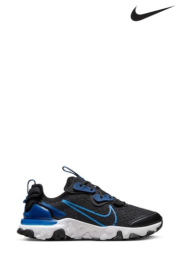 Nike Black/Navy React Vision Youth Trainers (N31233) | £85