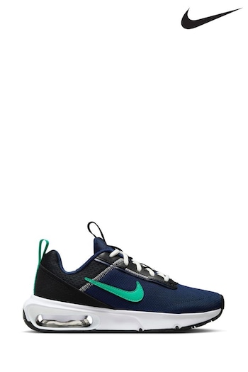 Nike Navy Green Air Max INTRLK Lite Youth Trainers (N31262) | £55
