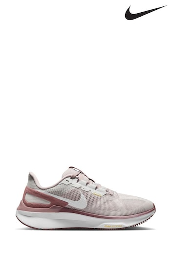 Nike nfl Light Pink Air Zoom Structure 25 Running Trainers (N31280) | £120