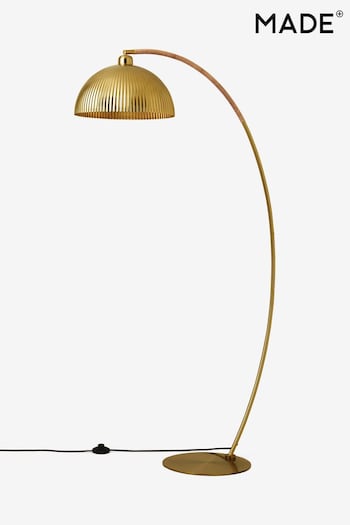 MADE.COM Brass Shell Floor Lamp (N31363) | £199