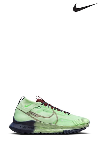 Nike Turquoise Green React Pegasus Trail 4 Gore-Tex Running Trainers (N31374) | £145