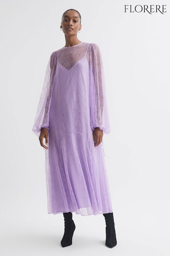 Florere Lace Midi Dress (N31478) | £248