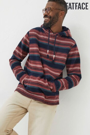 Fat Face Brown Trescowe Stripe Hoodie (N31575) | £60