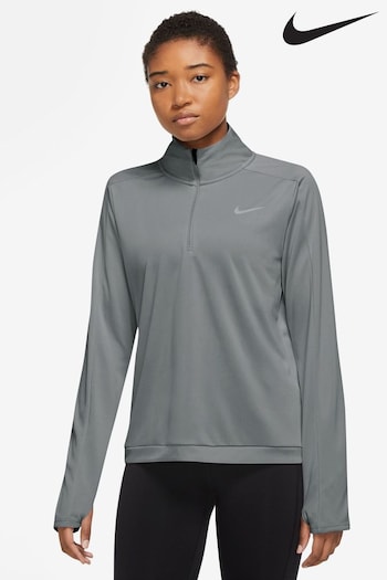 Nike Grey Dri-FIT Pacer 1/4Zip Running Top (N31616) | £40