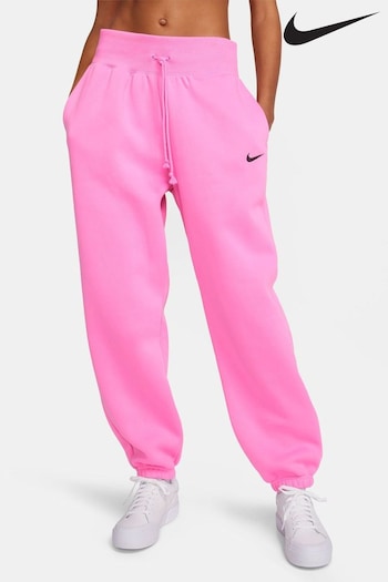 Nike Bright Pink Oversized Mini Swoosh Joggers (N31620) | £55