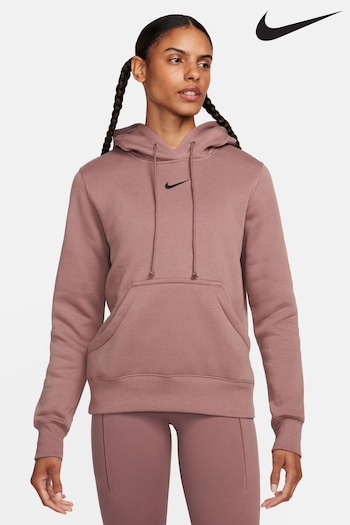 Nike Brown Older Sportswear Phoenix Fleece Pullover Hoodie (N31624) | £60