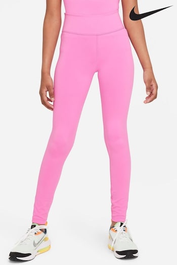 Nike Dark Pink Dri-FIT One Leggings (N31636) | £30