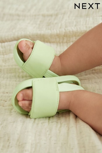 Fluro Green Baby Slider Sandals (0-24mths) (N31676) | £8
