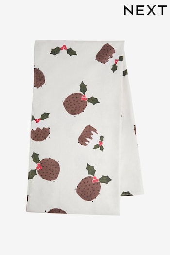 Natural Christmas Pudding Wipe Clean Table Cloth (N31680) | £24 - £32