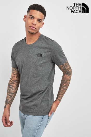 The North Face Dark Grey Mens Simple Dome Short Sleeve T-Shirt (N31687) | £24