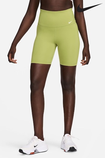 Nike Green Dri-FIT One High-Waisted 7" Biker Shorts (N31697) | £33
