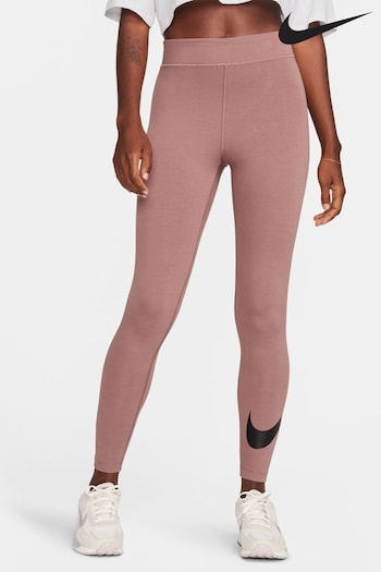 Nike turquoise Brown Sportswear Swoosh Leggings (N31700) | £38