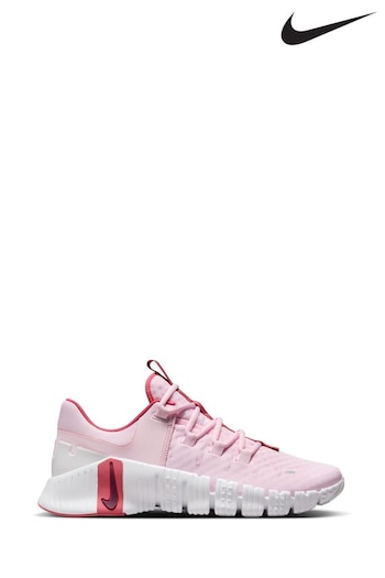 Nike gray Light Pink Free Metcon 5 Training Trainers (N31711) | £120