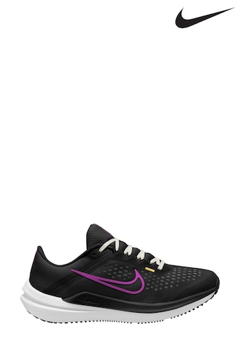 Nike Black/Purple Air Winflo 10 Road Running Trainers (N31727) | £100