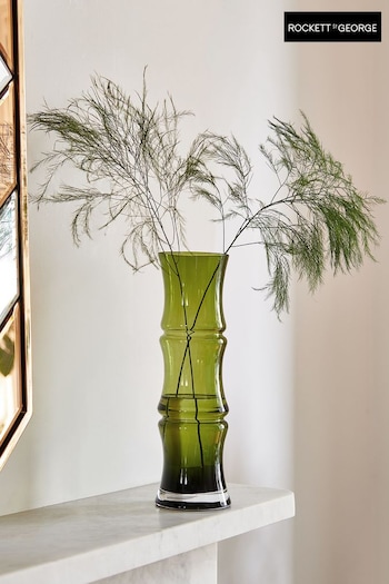 Rockett St George Green Bamboo Vase (N31785) | £22