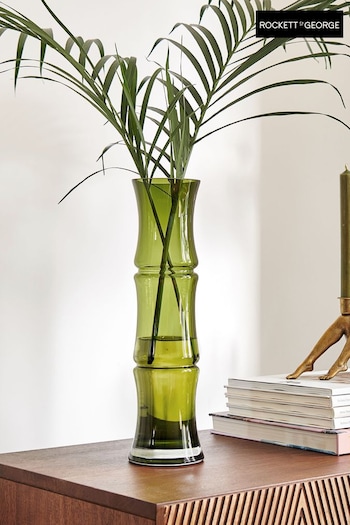 Rockett St George Green Bamboo Vase (N31786) | £26