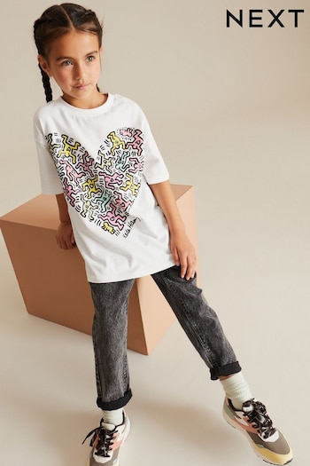 Keith Haring White Artist License T-Shirt (3-16yrs) (N31910) | £14 - £19