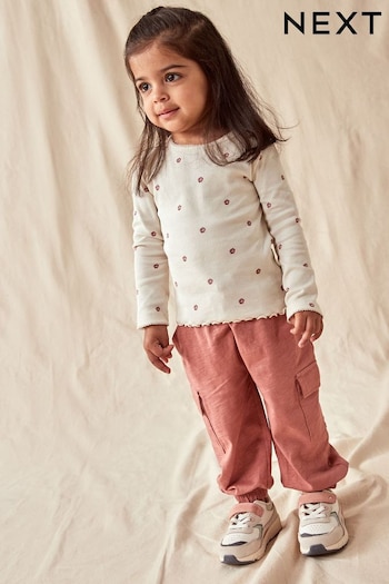 Pink Cargo Trousers Set (3mths-7yrs) (N31934) | £14 - £18